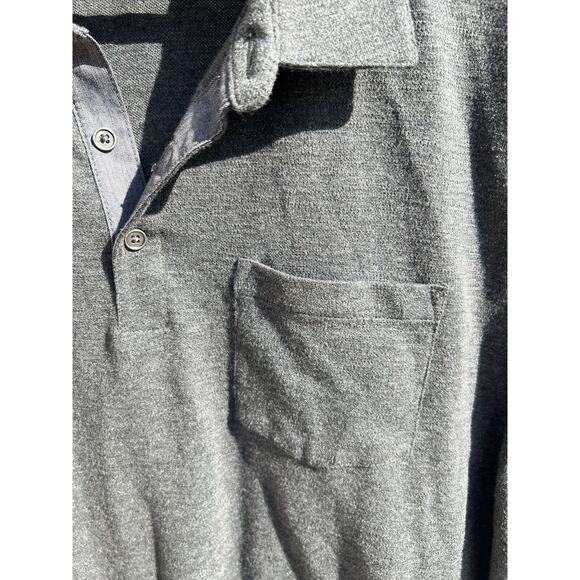 Marc Anthony Polo Shirt Mens XL Regular Fit Collared Short Sleeve Heathered Gray - Picture 3 of 4